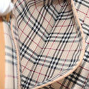 BURBERRY Tote Bag Leather Beige Gold Auth bs27137-20