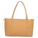 BURBERRY Tote Bag Leather Beige Gold Auth bs27137-3
