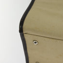 BURBERRY Blue Label Tote Bag Canvas 2way Beige Silver Auth bs27138-15