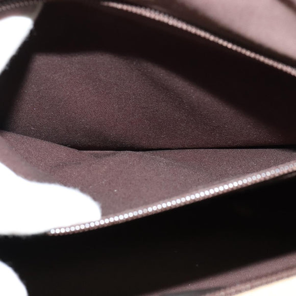 BURBERRY Blue Label Tote Bag Canvas 2way Beige Silver Auth bs27138