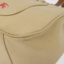 BURBERRY Blue Label Tote Bag Canvas Beige Silver Auth bs27139-9