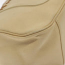 BURBERRY Blue Label Tote Bag Canvas Beige Silver Auth bs27139-14