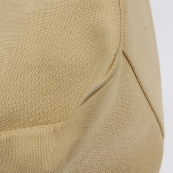 BURBERRY Blue Label Tote Bag Canvas Beige Silver Auth bs27139