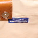 BURBERRY Blue Label Tote Bag Canvas Beige Silver Auth bs27139-10