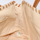 BURBERRY Blue Label Tote Bag Canvas Beige Silver Auth bs27139-18