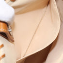 BURBERRY Blue Label Tote Bag Canvas Beige Silver Auth bs27139-20