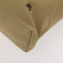 BURBERRY Blue Label Tote Bag Canvas Beige Silver Auth bs27140-10