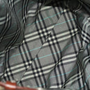 BURBERRY Blue Label Tote Bag Canvas Beige Silver Auth bs27140-15