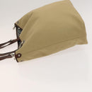 BURBERRY Blue Label Tote Bag Canvas Beige Silver Auth bs27140-5