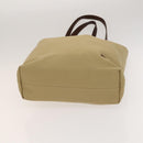 BURBERRY Blue Label Tote Bag Canvas Beige Silver Auth bs27140-9