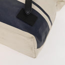 BURBERRY Black Label Shoulder Bag Canvas White Silver Auth bs27141-9