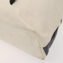 BURBERRY Black Label Shoulder Bag Canvas White Silver Auth bs27141-15