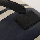 BURBERRY Black Label Shoulder Bag Canvas White Silver Auth bs27141-17