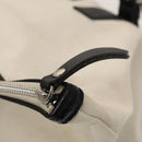 BURBERRY Black Label Shoulder Bag Canvas White Silver Auth bs27141-10