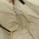 BURBERRY Black Label Shoulder Bag Canvas White Silver Auth bs27141-21