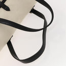 BURBERRY Black Label Shoulder Bag Canvas White Silver Auth bs27141-7