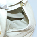 BURBERRY Blue Label Shoulder Bag Leather White Gold Auth bs27142-12