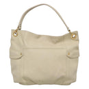 BURBERRY Blue Label Shoulder Bag Leather White Gold Auth bs27142-2