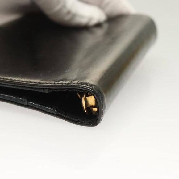 CHANEL Agenda Day Planner Cover Enamel Black CC Auth bs27152