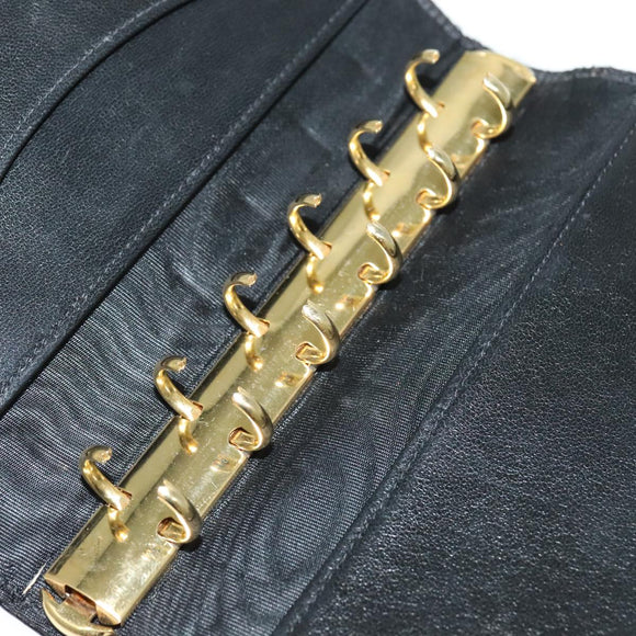 CHANEL Agenda Day Planner Cover Enamel Black CC Auth bs27152