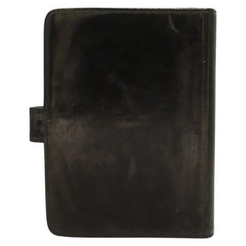CHANEL Agenda Day Planner Cover Enamel Black CC Auth bs27152 - 0