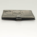CHANEL Agenda Day Planner Cover Enamel Black CC Auth bs27152-3