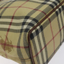 BURBERRY Nova Check Tote Bag PVC Beige Gold Auth bs27157-14