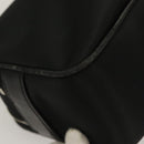 BURBERRY Clutch Bag Nylon Black Silver Auth bs27160-15