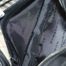 BURBERRY Clutch Bag Nylon Black Silver Auth bs27160-10