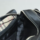BURBERRY Clutch Bag Nylon Black Silver Auth bs27160-17