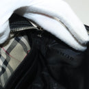 BURBERRY Clutch Bag Nylon Black Silver Auth bs27160-21