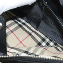 BURBERRY Clutch Bag Nylon Black Silver Auth bs27160-22