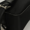 BURBERRY Clutch Bag Nylon Black Silver Auth bs27160-7