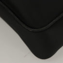 BURBERRY Clutch Bag Nylon Black Silver Auth bs27160-14