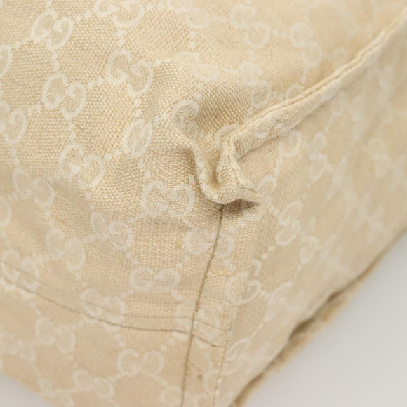 GUCCI GG Canvas Museum Hand Bag Beige 283411 Auth bs27162