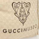 GUCCI GG Canvas Museum Hand Bag Beige 283411 Auth bs27162-10