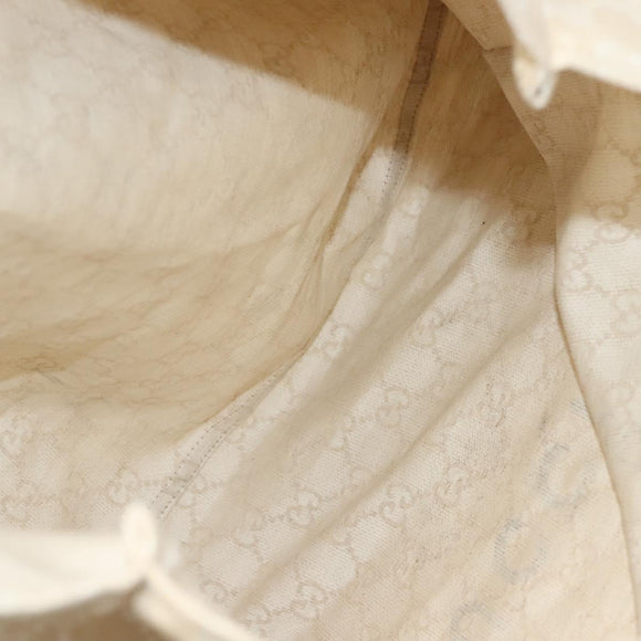 GUCCI GG Canvas Museum Hand Bag Beige 283411 Auth bs27162