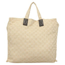 GUCCI GG Canvas Museum Hand Bag Beige 283411 Auth bs27162-2