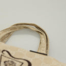 GUCCI GG Canvas Museum Hand Bag Beige 283411 Auth bs27162-8