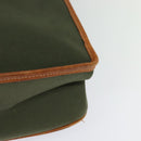Burberrys Shoulder Bag Canvas Khaki Gold Auth bs27167-13