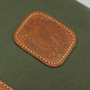 Burberrys Shoulder Bag Canvas Khaki Gold Auth bs27167-14