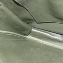 Burberrys Shoulder Bag Canvas Khaki Gold Auth bs27167-18