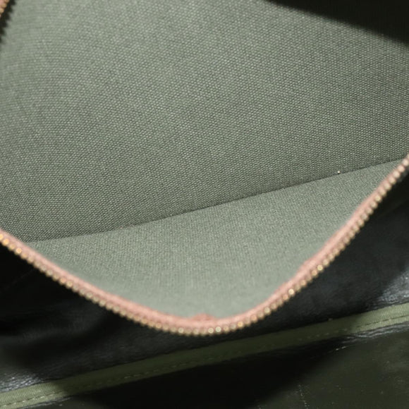 Burberrys Shoulder Bag Canvas Khaki Gold Auth bs27167