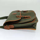 Burberrys Shoulder Bag Canvas Khaki Gold Auth bs27167-4
