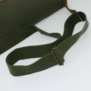 Burberrys Shoulder Bag Canvas Khaki Gold Auth bs27167-7