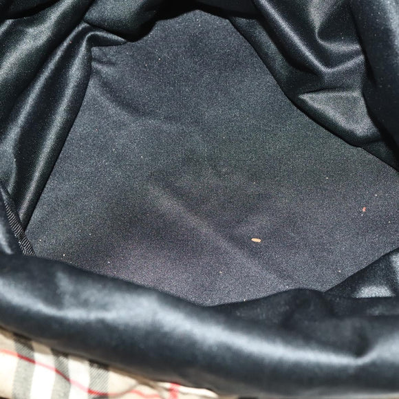 Burberrys Nova Check Shoulder Bag Nylon Beige Gold Auth bs27168