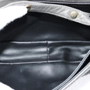 BALLY Shoulder Bag Leather Gray Gold Auth bs27172-12