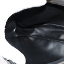 BALLY Shoulder Bag Leather Gray Gold Auth bs27172-21