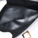 BALLY Shoulder Bag Leather Gray Gold Auth bs27172-22