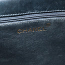 CHANEL Chain Shoulder Bag Enamel Black Gold CC Auth bs27175-16